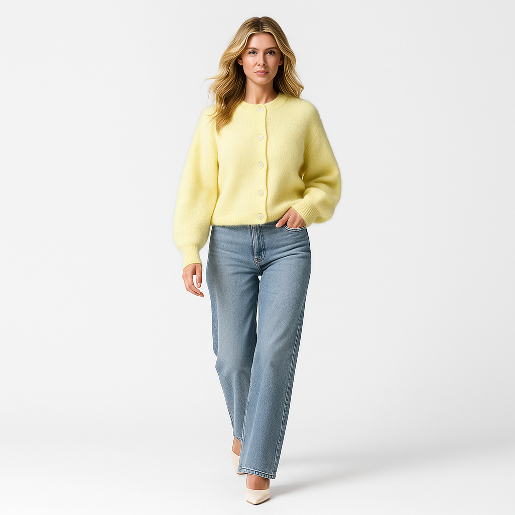 Button-Front Cardigan Sweater for Women - Image 3