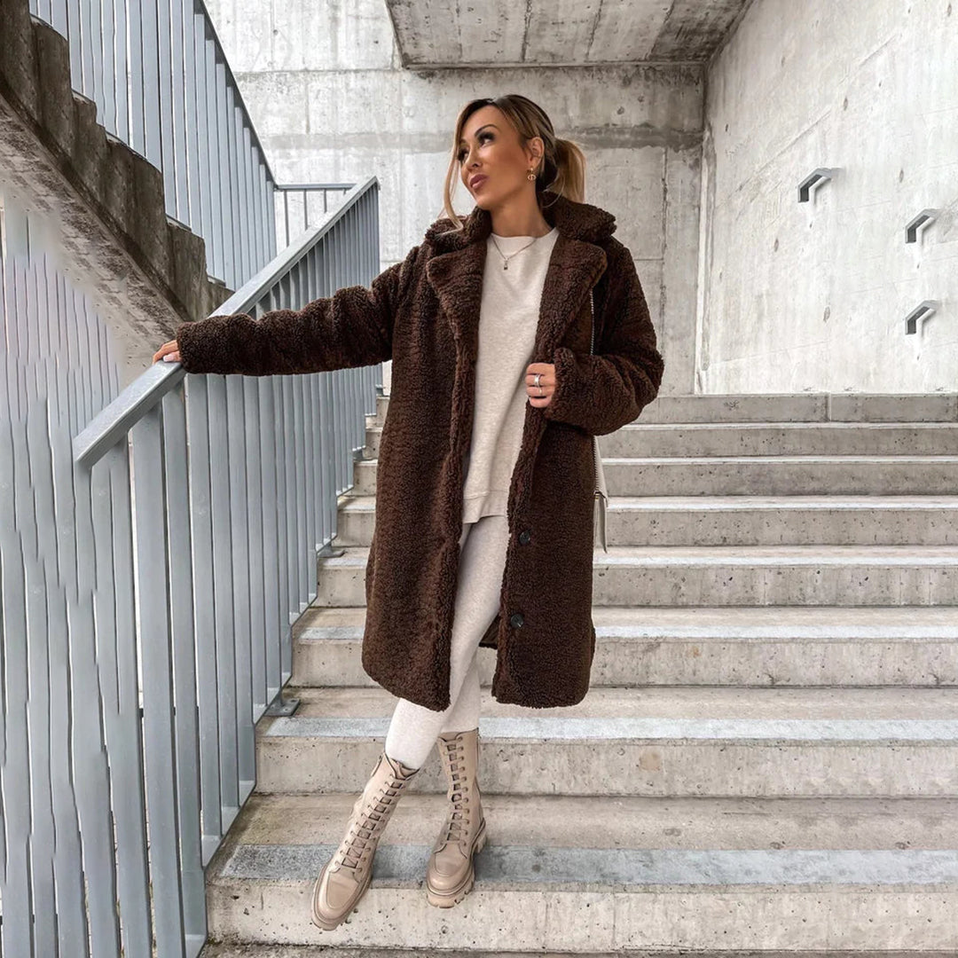 Teddy Long Coat for Women - Image 4