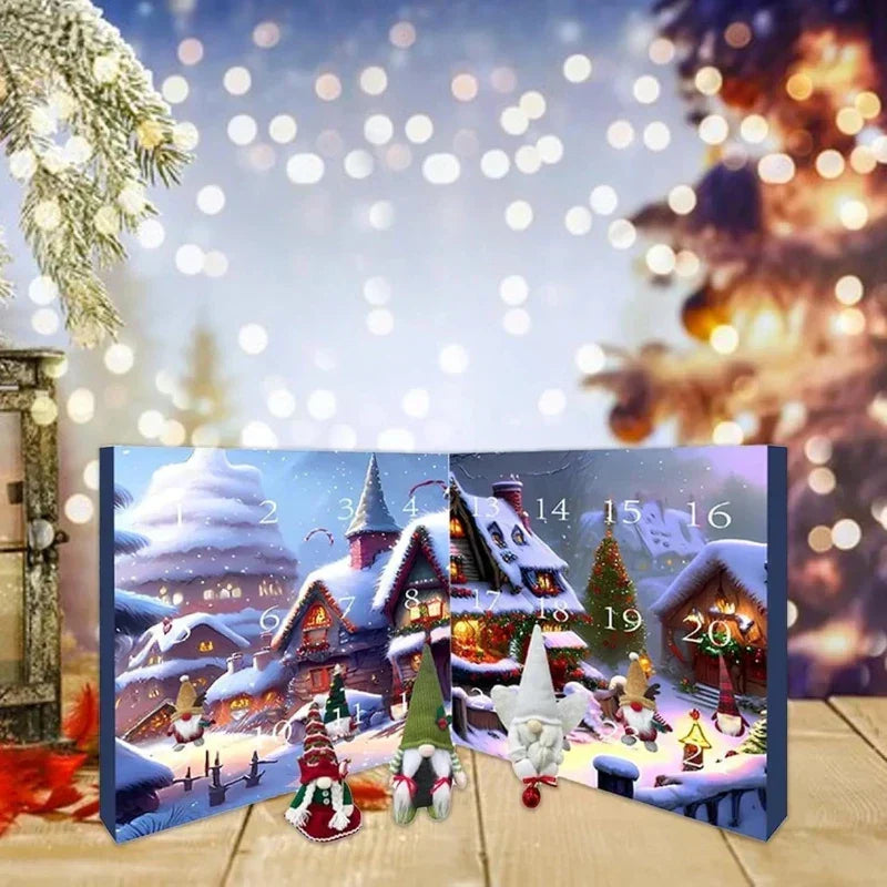 2026-julekalender med nisser – 24 dages nedtælling til jul med håndlavede plysnisser og daglige festlige overraskelser
