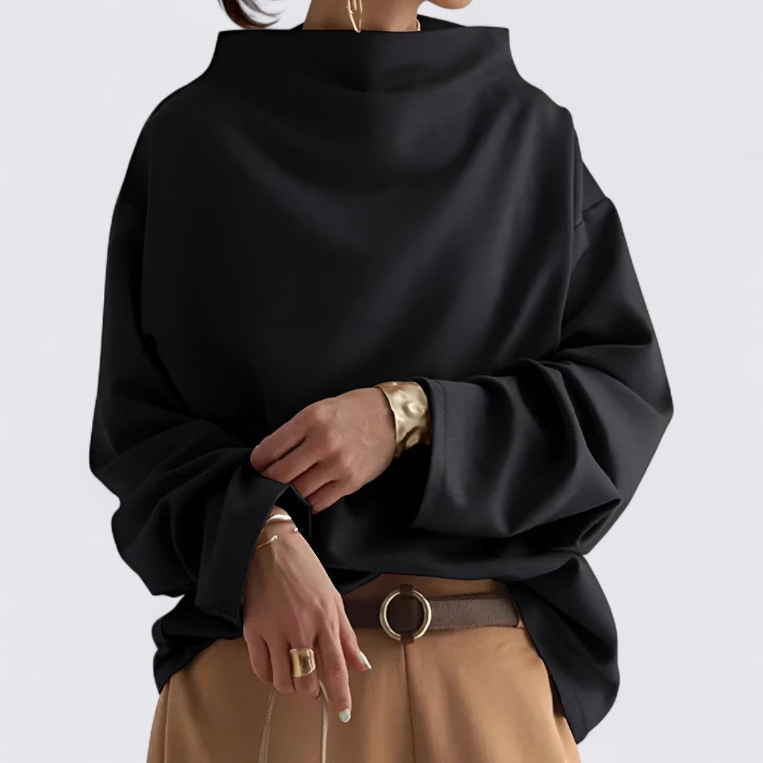 Long Sleeve Oversized Blouse for Women - Image 3