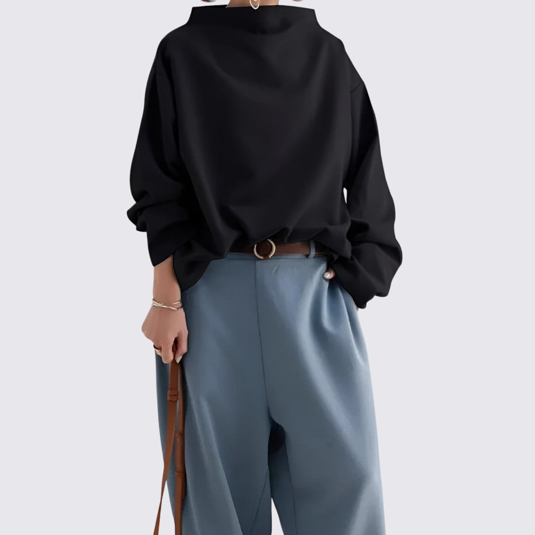 Long Sleeve Oversized Blouse for Women - Image 1