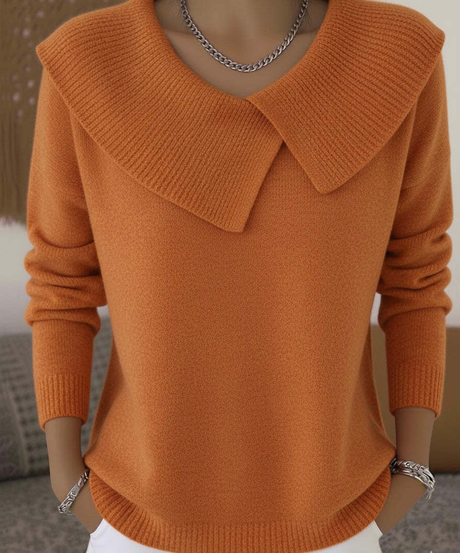 Pull en maille côtelée pour femme