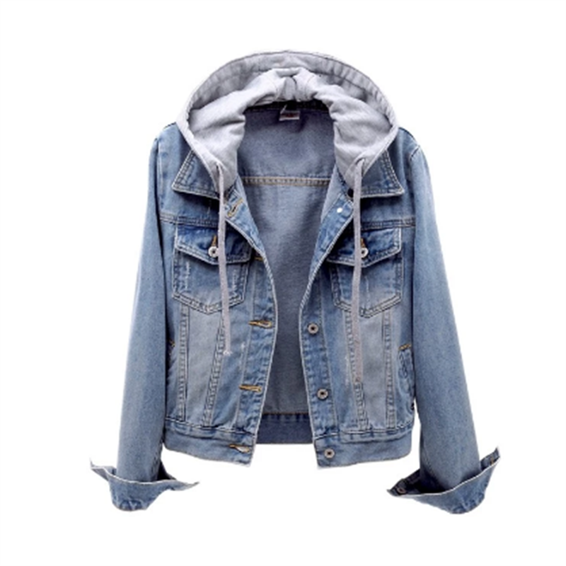 Chaqueta Anneke Denim para mujer | Look casual para todos los días | Capucha desmontable