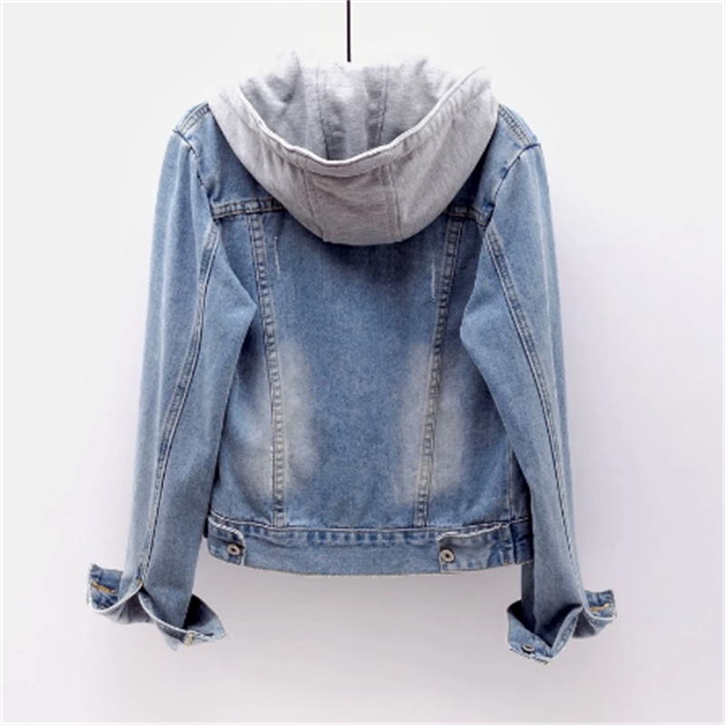 Chaqueta Anneke Denim para mujer | Look casual para todos los días | Capucha desmontable