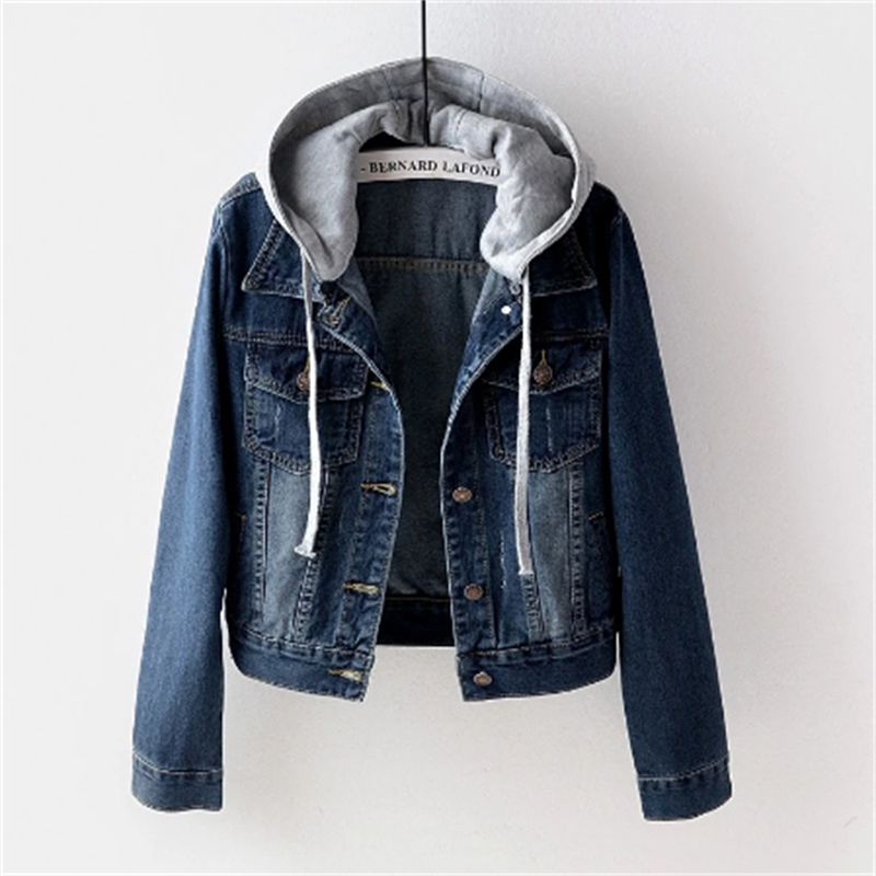 Anneke Denim γυναικείο σακάκι | Casual look για κάθε μέρα | Αποσπώμενη κουκούλα