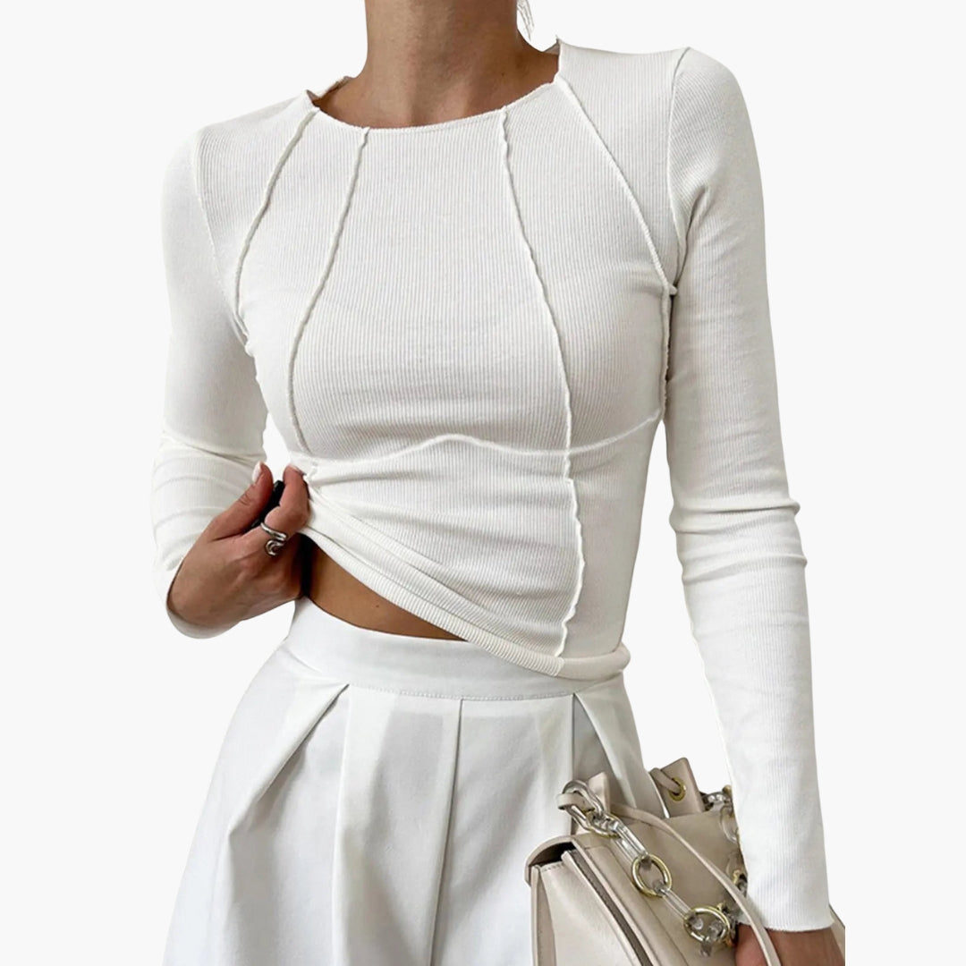 Fitted Long Sleeve Top for Women - Image 1
