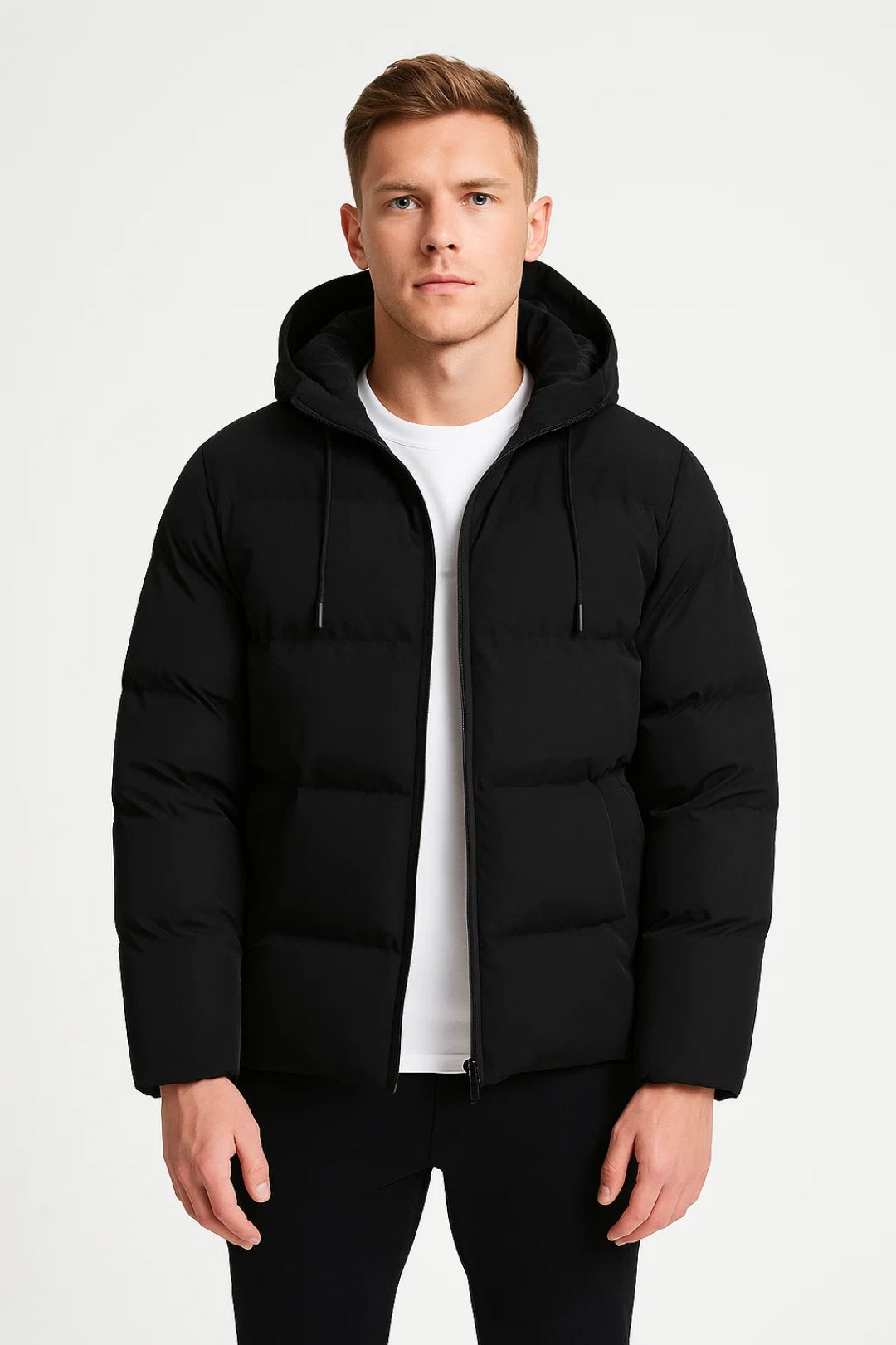 Hooded Puffer Jacket for Men - Image 2