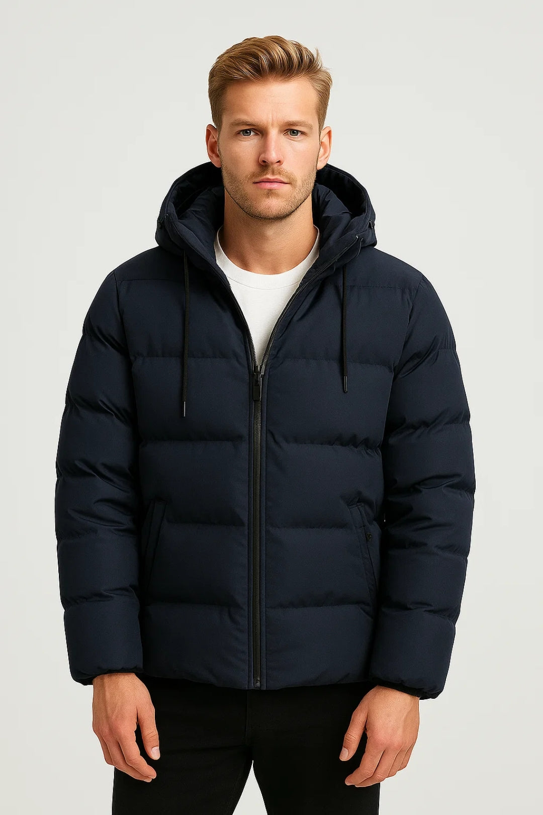 Hooded Puffer Jacket for Men - Image 3