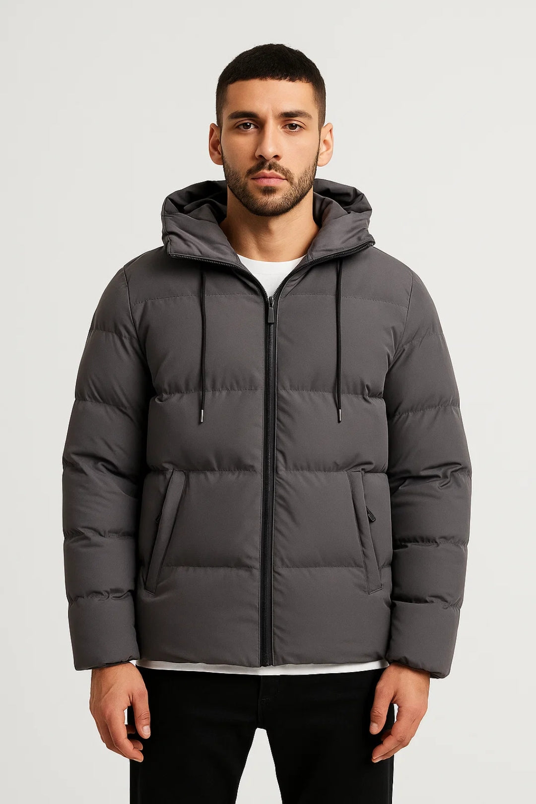 Hooded Puffer Jacket for Men - Image 4