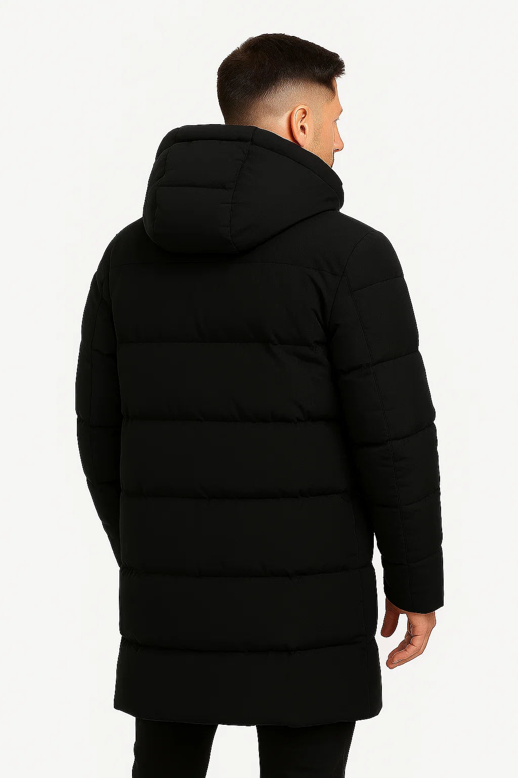 Hooded Puffer Coat for Men - Image 2