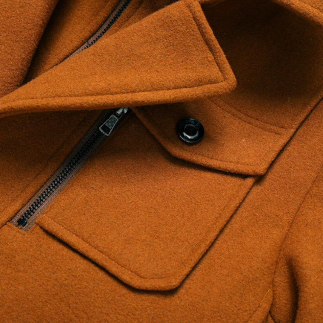 Double Breasted Pea Coat for Men - Image 21