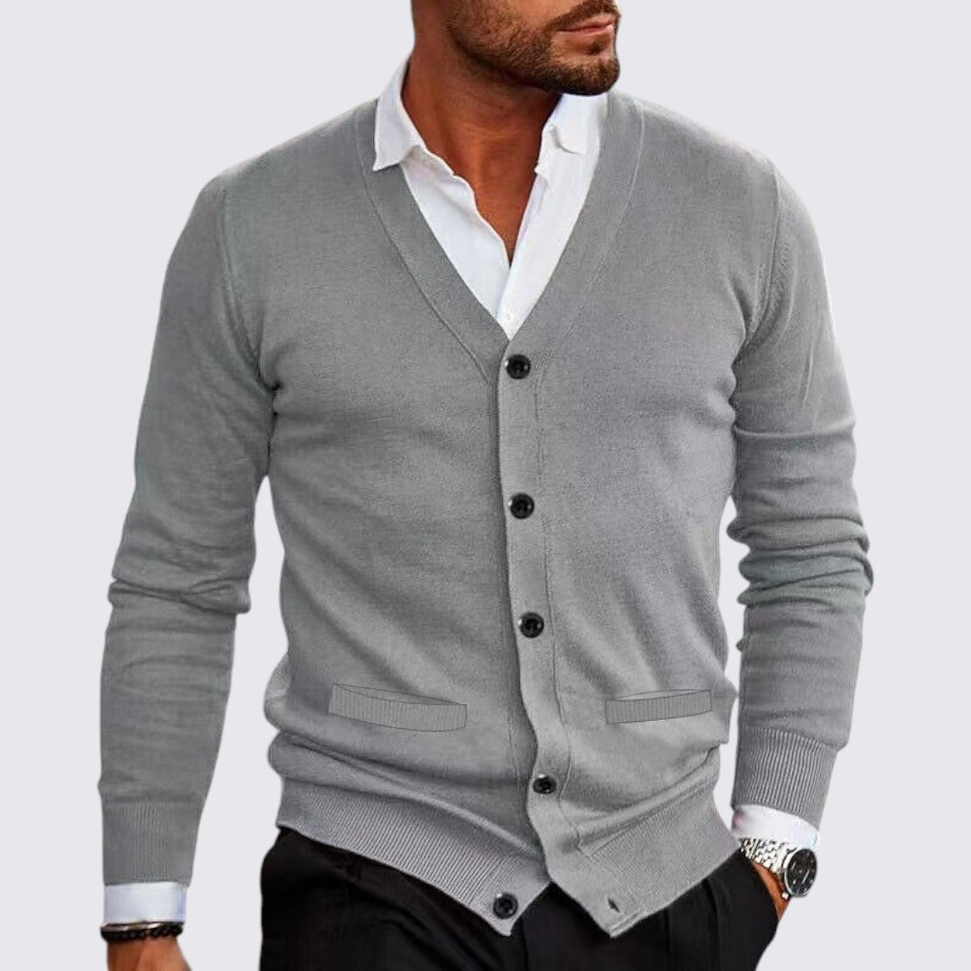Button-Down Cardigan for Men - Image 2