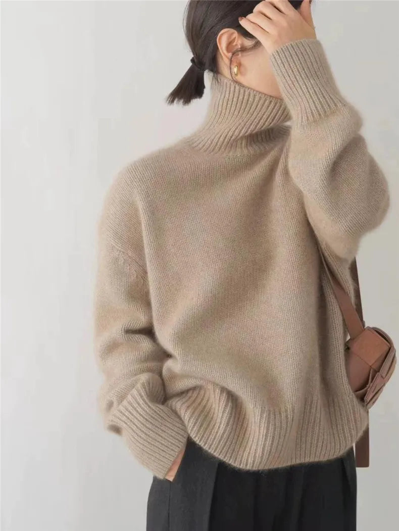 Pull en cachemire à col montant Luxe | Une élégance naturelle