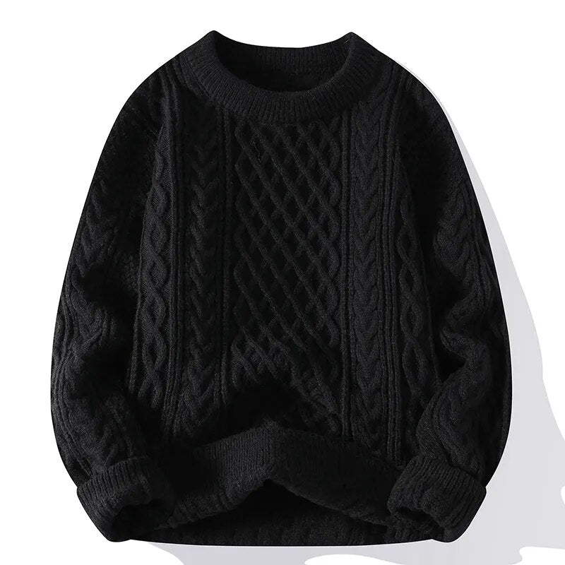 Textured Crewneck Sweater for Men - Image 11