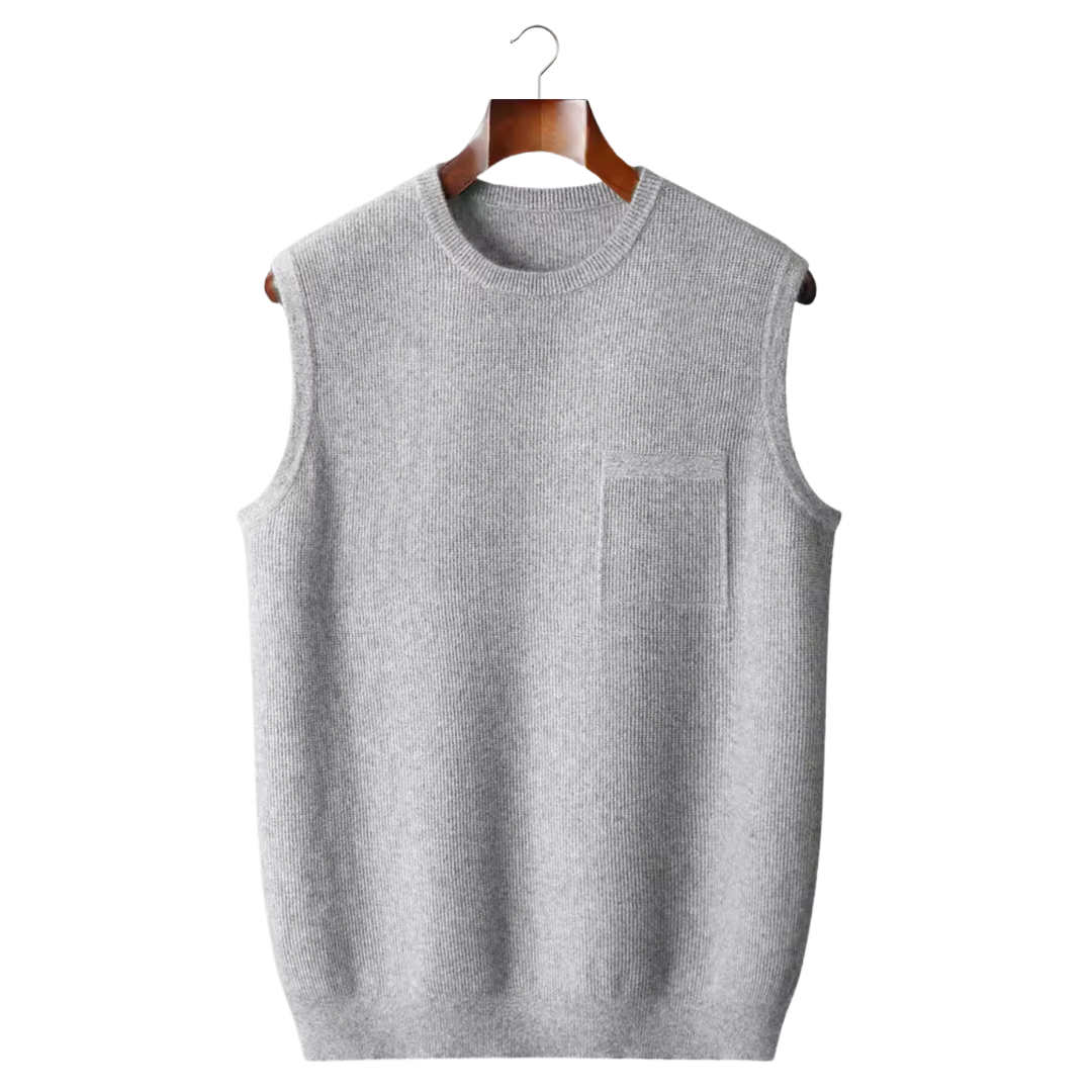 Crew Neck Sweater Vest for Men - Image 1