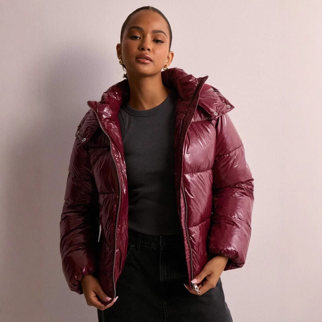 Hooded Puffer Jacket for Women - Image 4