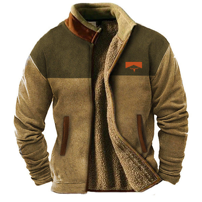 Chaqueta de forro polar suave para hombre con un diseño informal atemporal