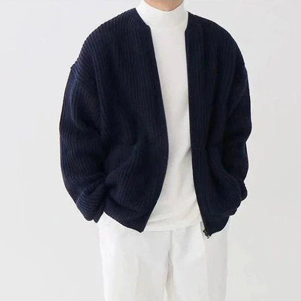 Men's Full Zip Sweater | Comfortable Fit Knit Cardigan | Versatile Lightweight Layer for Everyday Wear and Outdoor Use