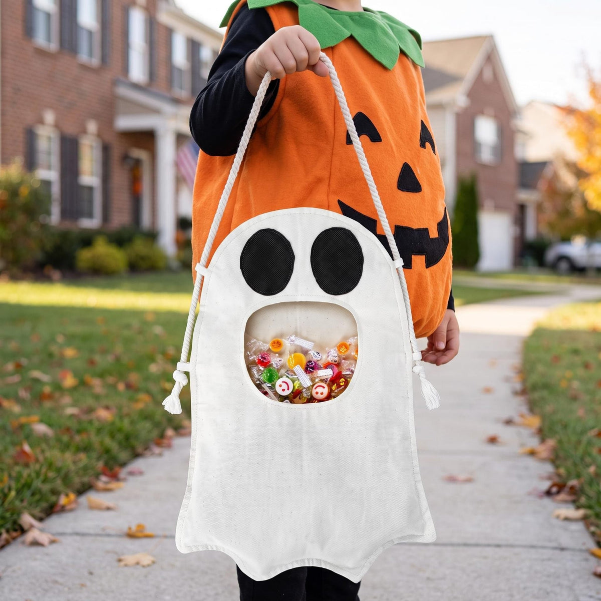 Bolso tipo mensajero «Ghost» | Bolso cruzado de Halloween con un toque espeluznante y correa ajustable | Bolso de hombro resistente, ideal para festivales y para el día a día