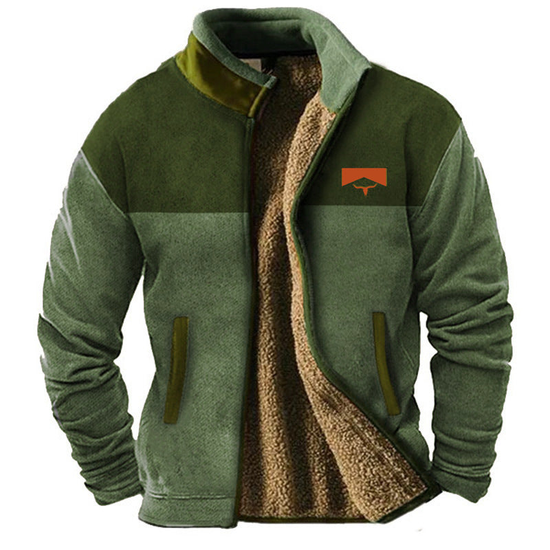 Chaqueta de forro polar suave para hombre con un diseño informal atemporal