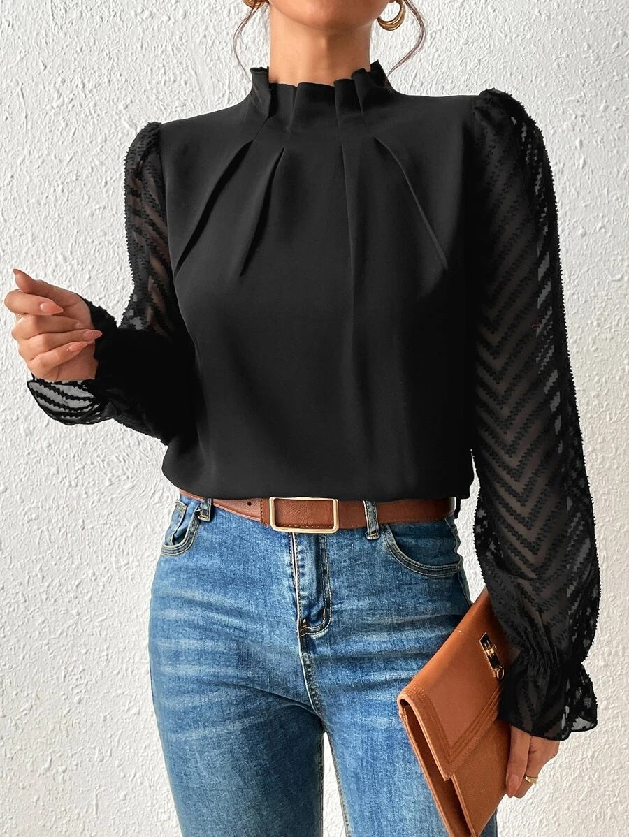 Women’s Sophisticated Sleeve Blouse – Malou Timeless Elegant Top