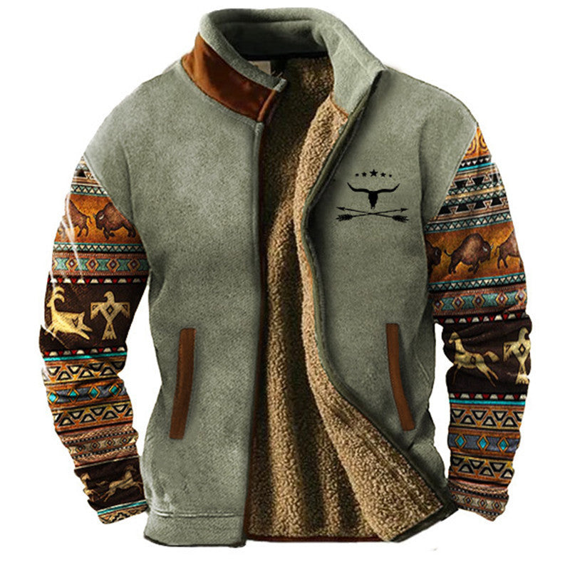 Chaqueta de forro polar suave para hombre con un diseño informal atemporal