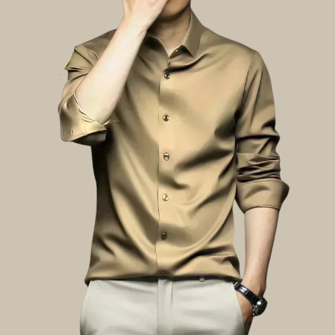 Men’s Silk Dress Shirt