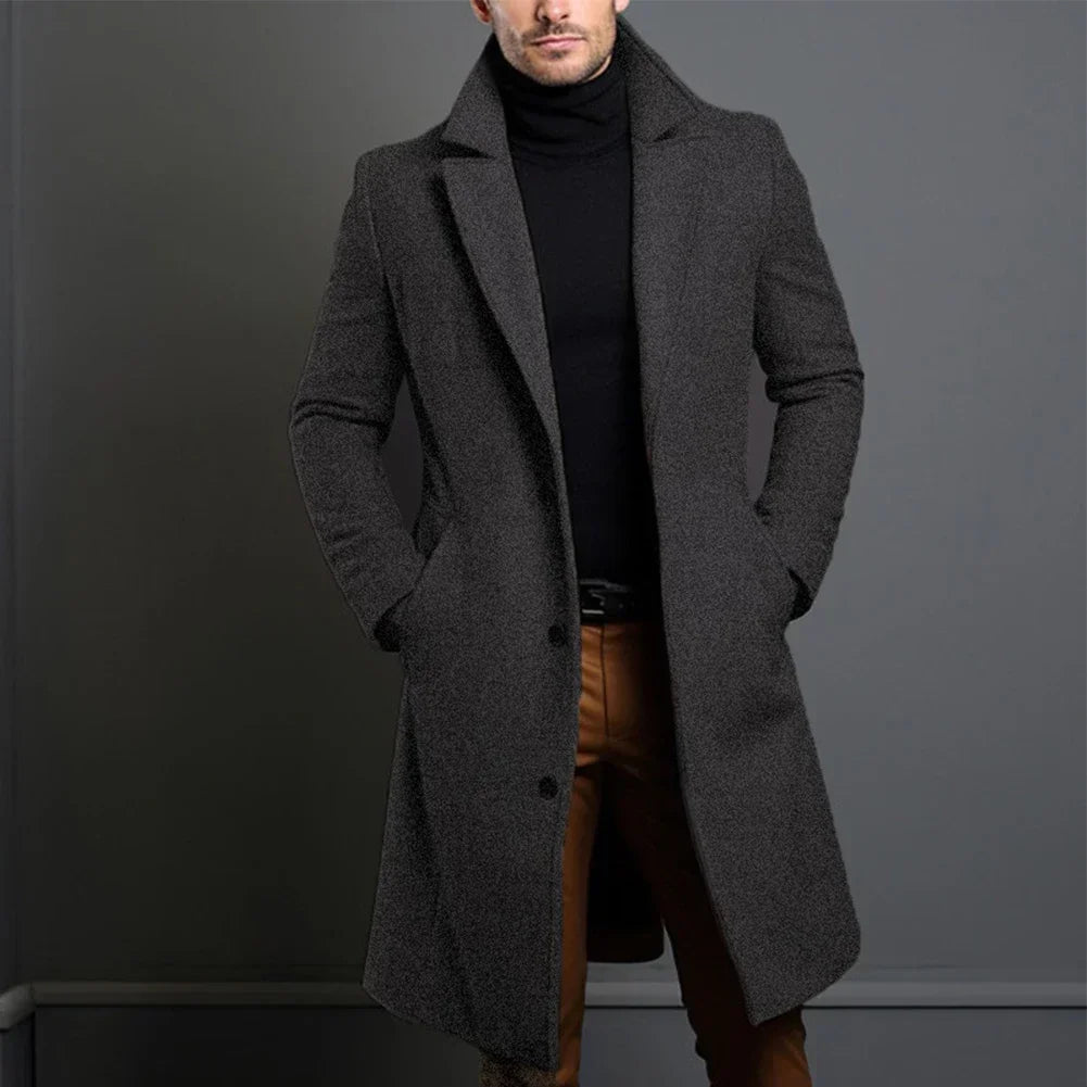 Stilfuld lang frakke | Tidløst design