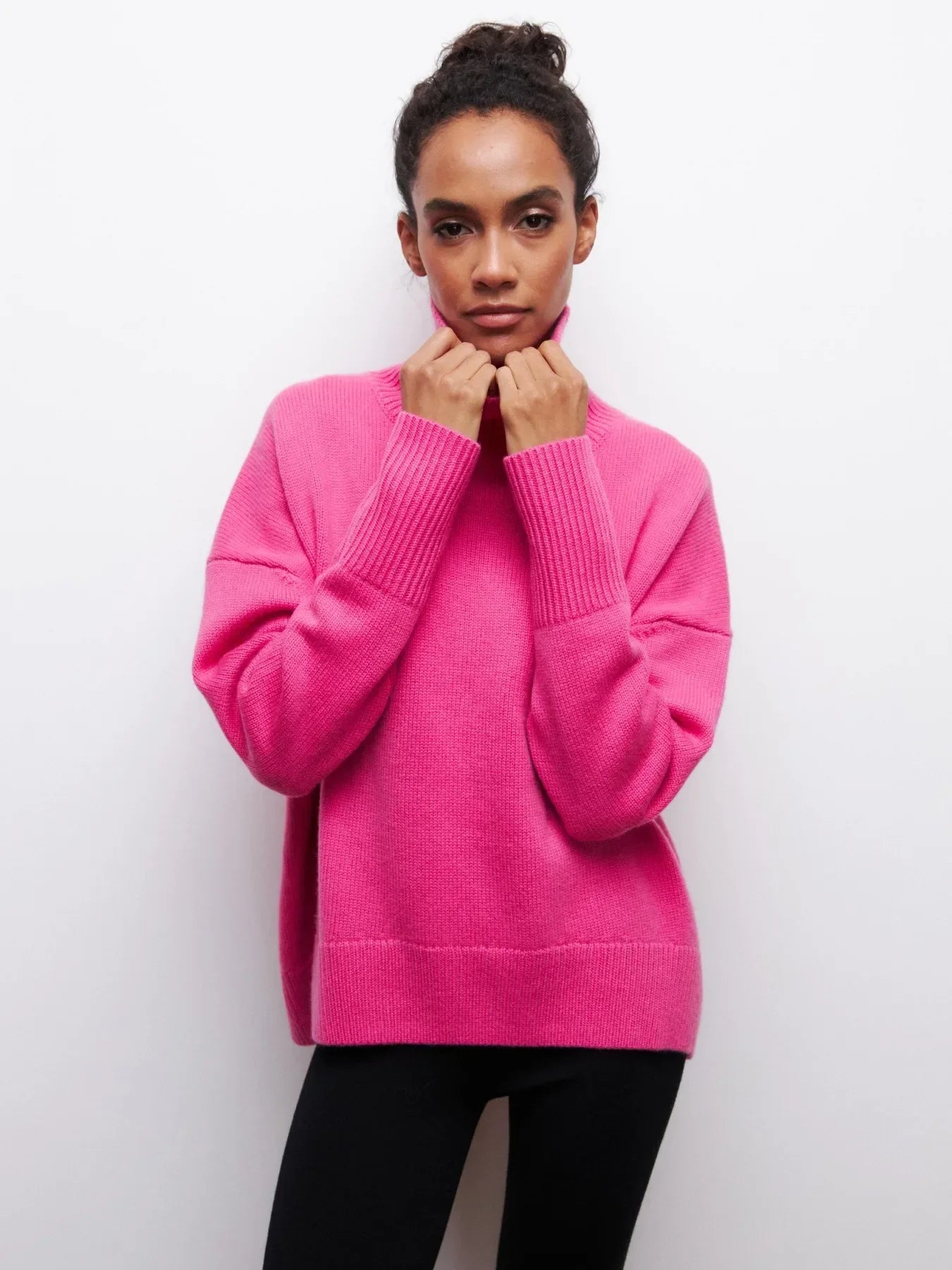 Oversized Turtleneck Sweater for Women - Image 6