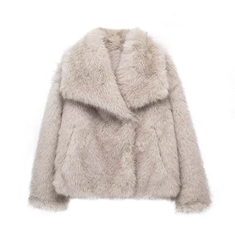 Relaxed Fit Short Coat for Women - Image 1