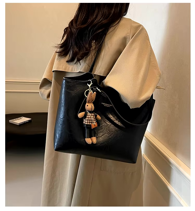Rabbit Charm Tote Bag for Women - Image 10