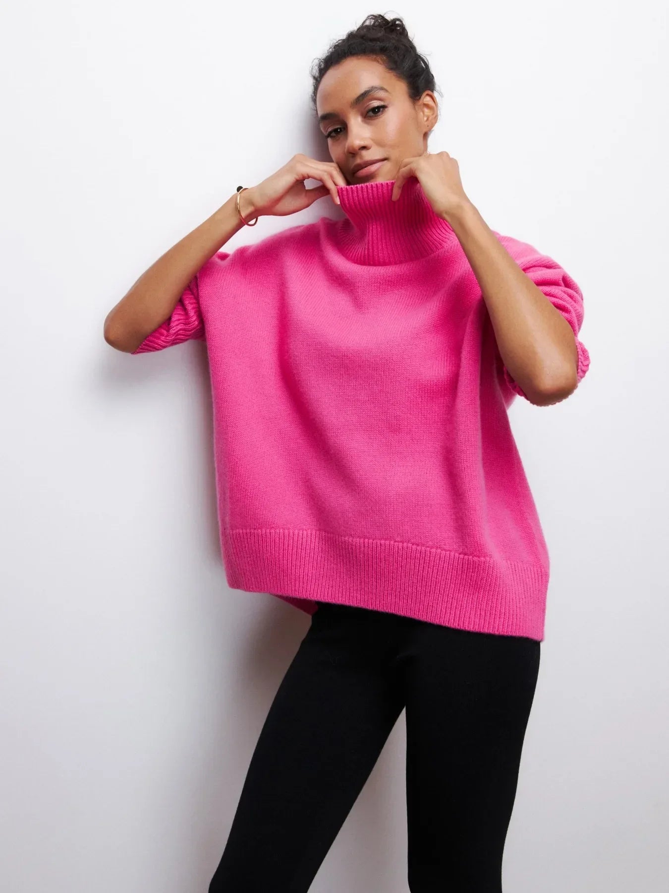 Oversized Turtleneck Sweater for Women - Image 5