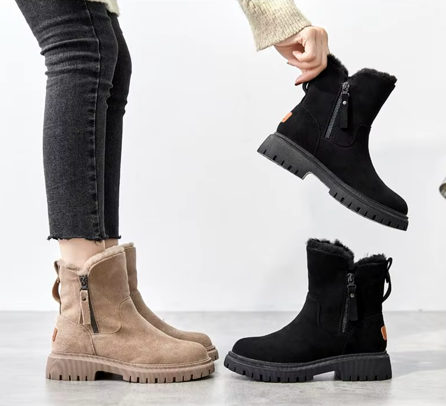 Lug Sole Ankle Boots for Women - Image 2