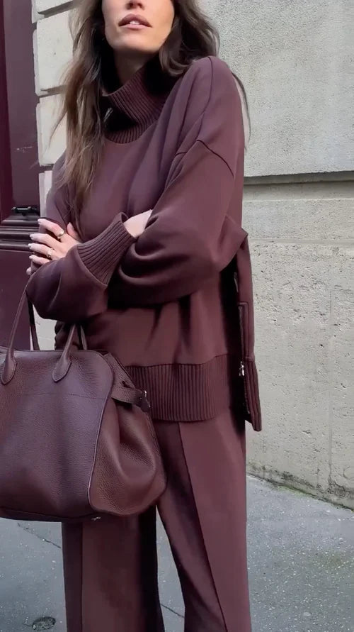 Dámska štýlová súprava Lina Loungewear Set - pohodlie sa snúbi s eleganciou pre domácnosť
