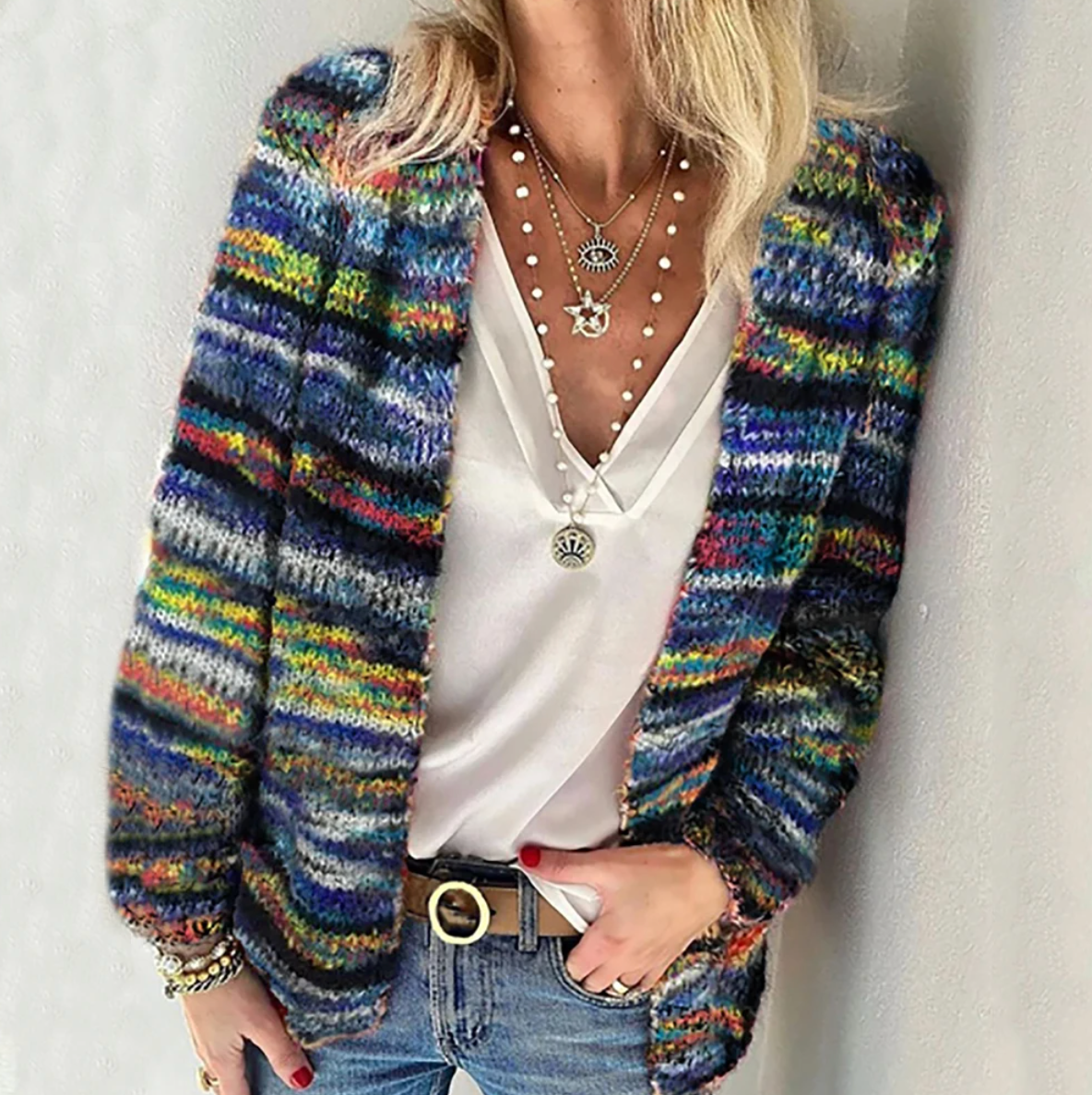Moderne cardigan | Åndbart materiale i høj kvalitet
