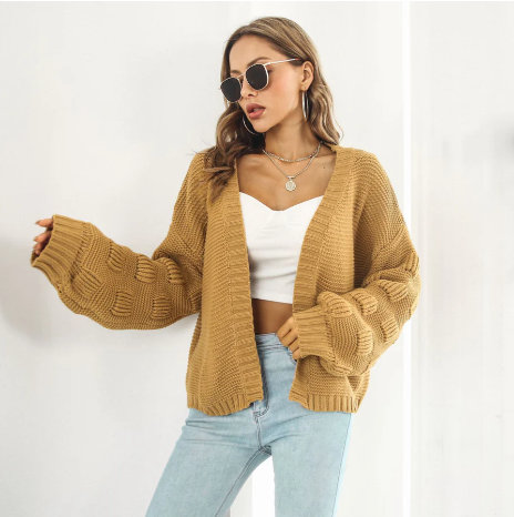 Lujoso jersey de mujer, de manga larga y cálido