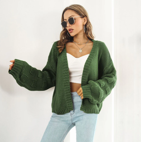 Lujoso jersey de mujer, de manga larga y cálido