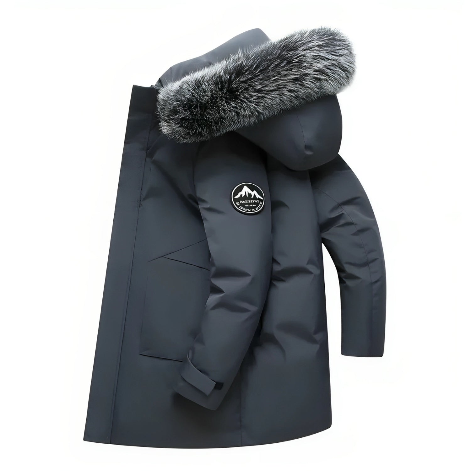 Hooded Longline Parka for Men - Image 2