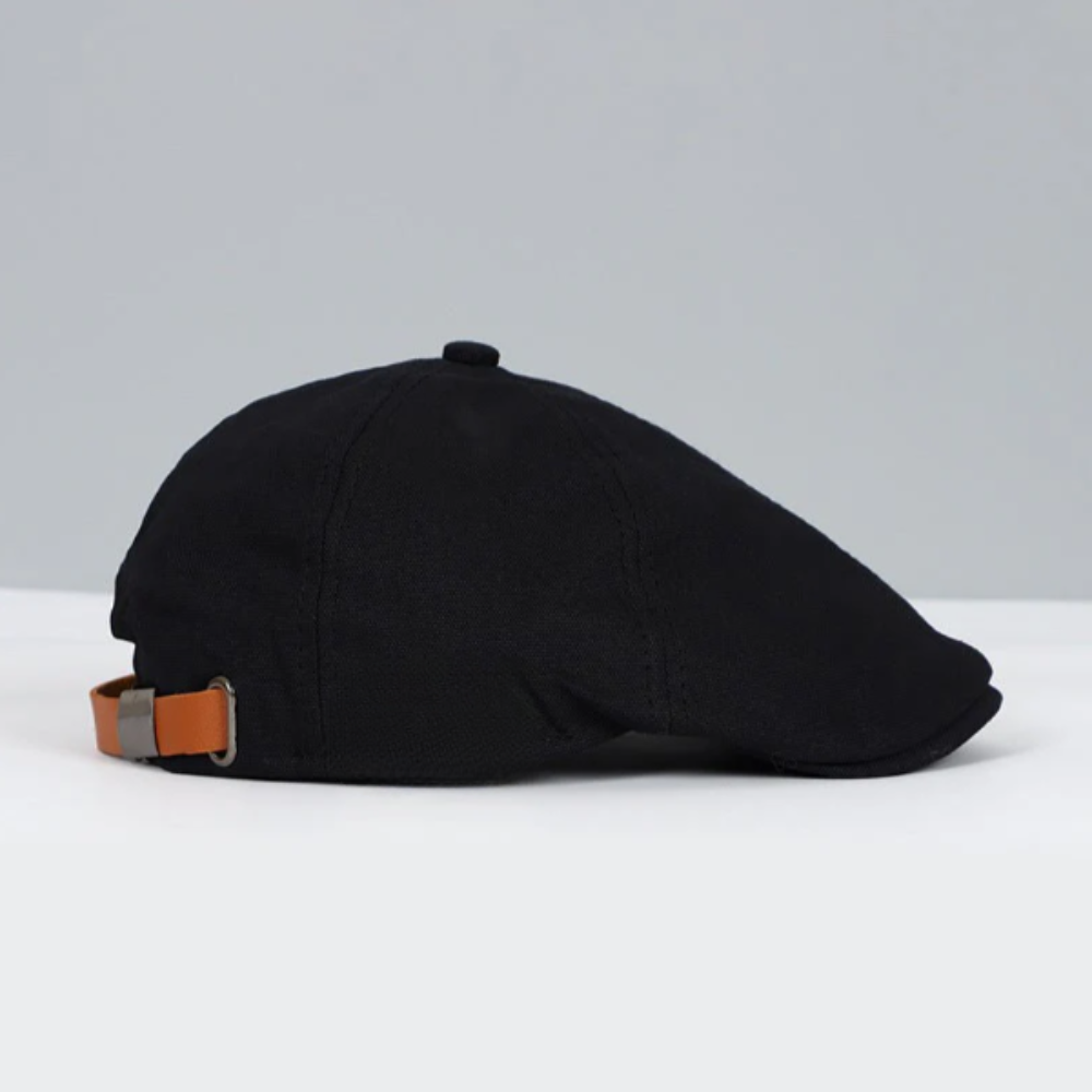 Casquette plate unisexe avec rabat incurvé et dessus texturé