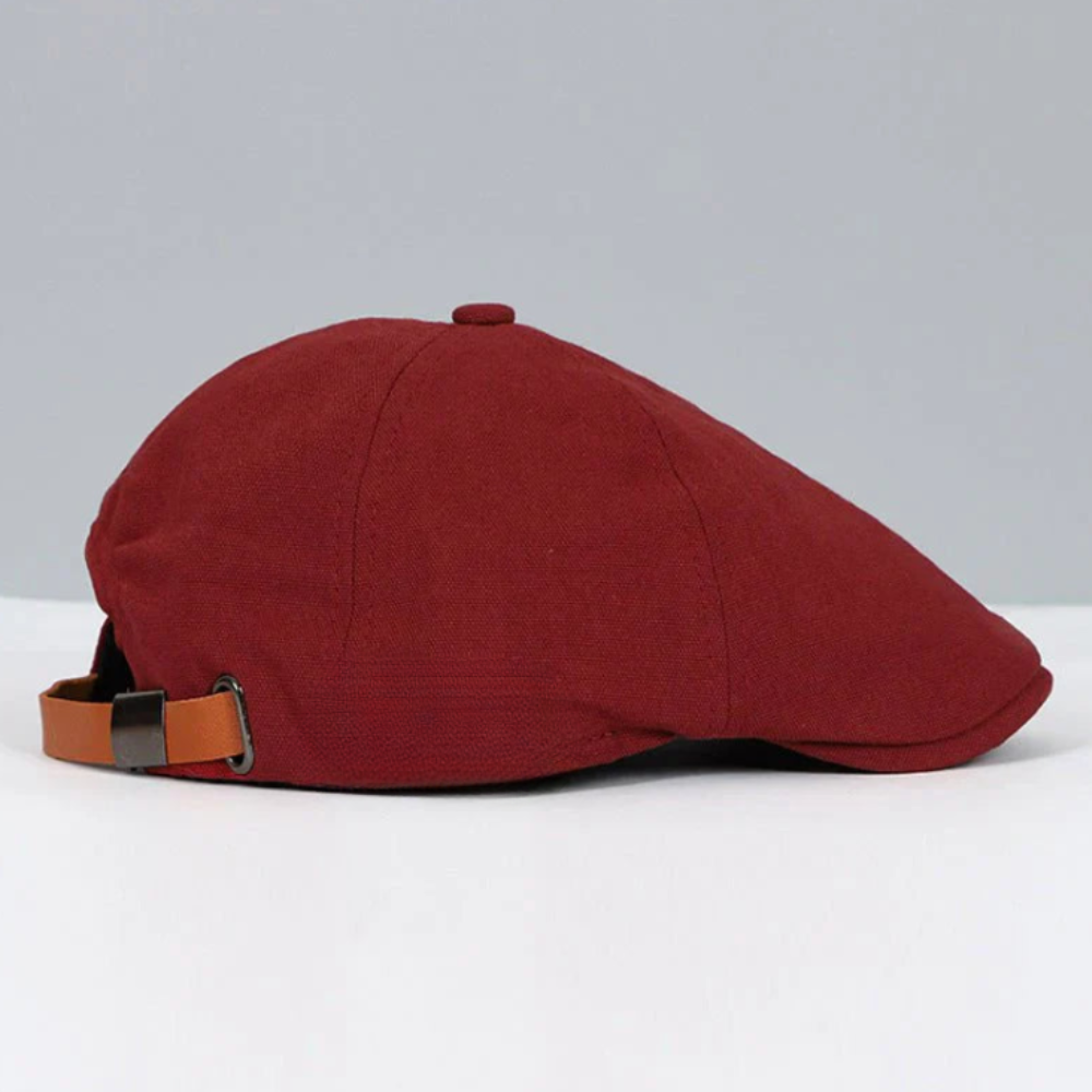 Casquette plate unisexe avec rabat incurvé et dessus texturé