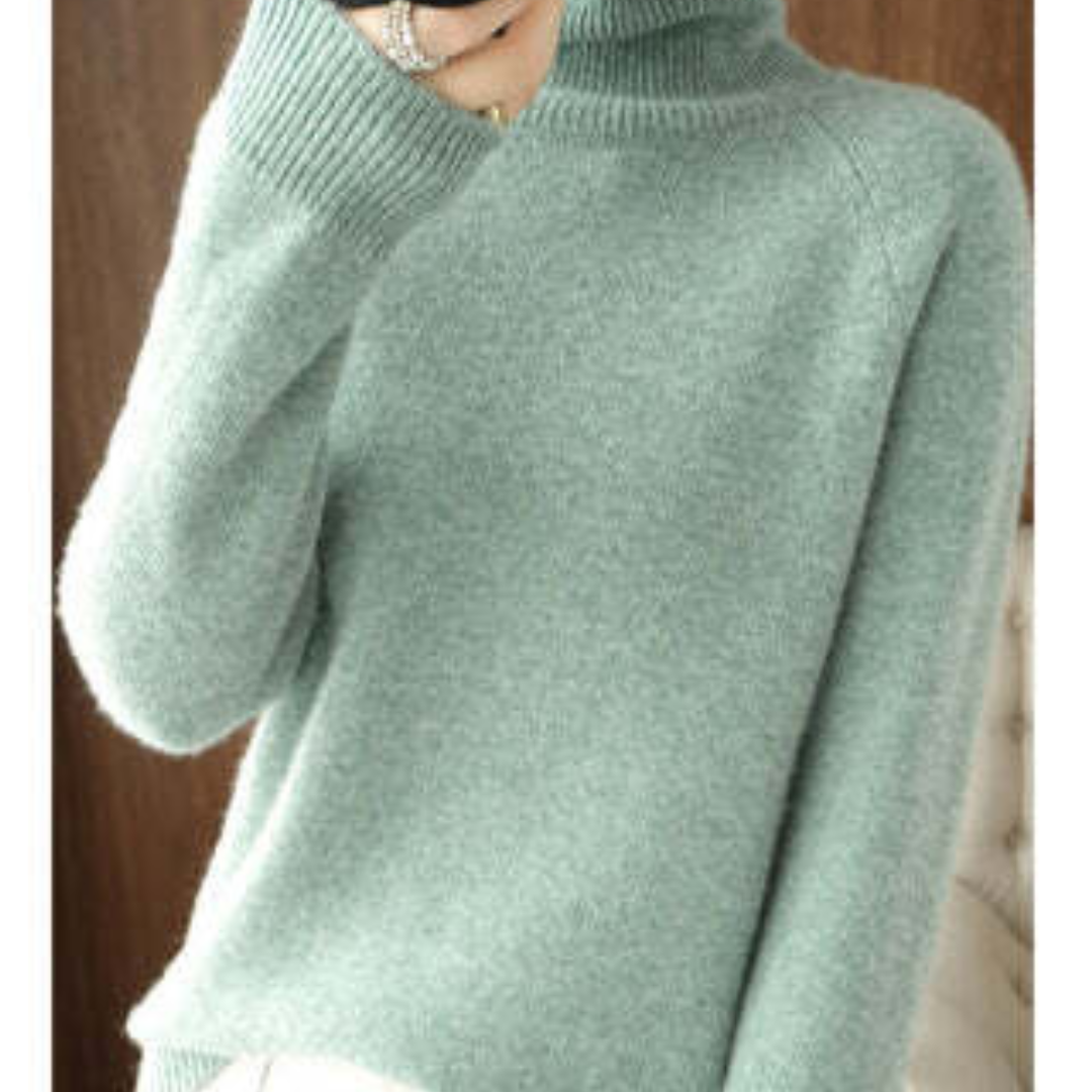 Women's Long Sleeve Turtleneck Sweater | Soft & Warm