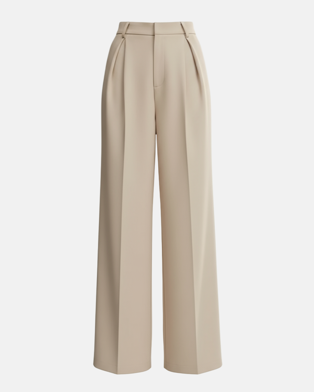 High Waist Wide Leg Tailored Trousers for Women | Smart Office Dress Pants with a Structured Waist and Flowing Silhouette
