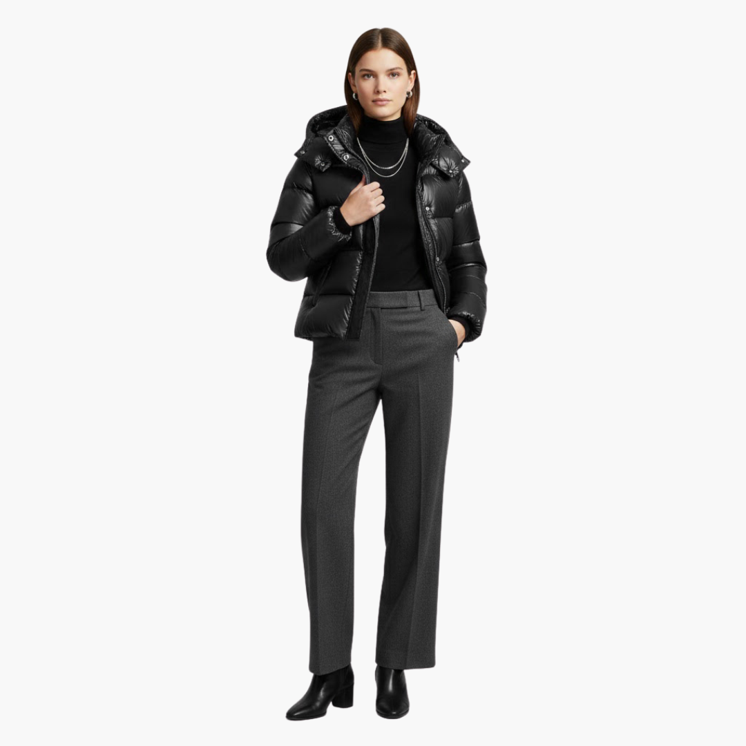 Hooded Puffer Jacket for Women - Image 9