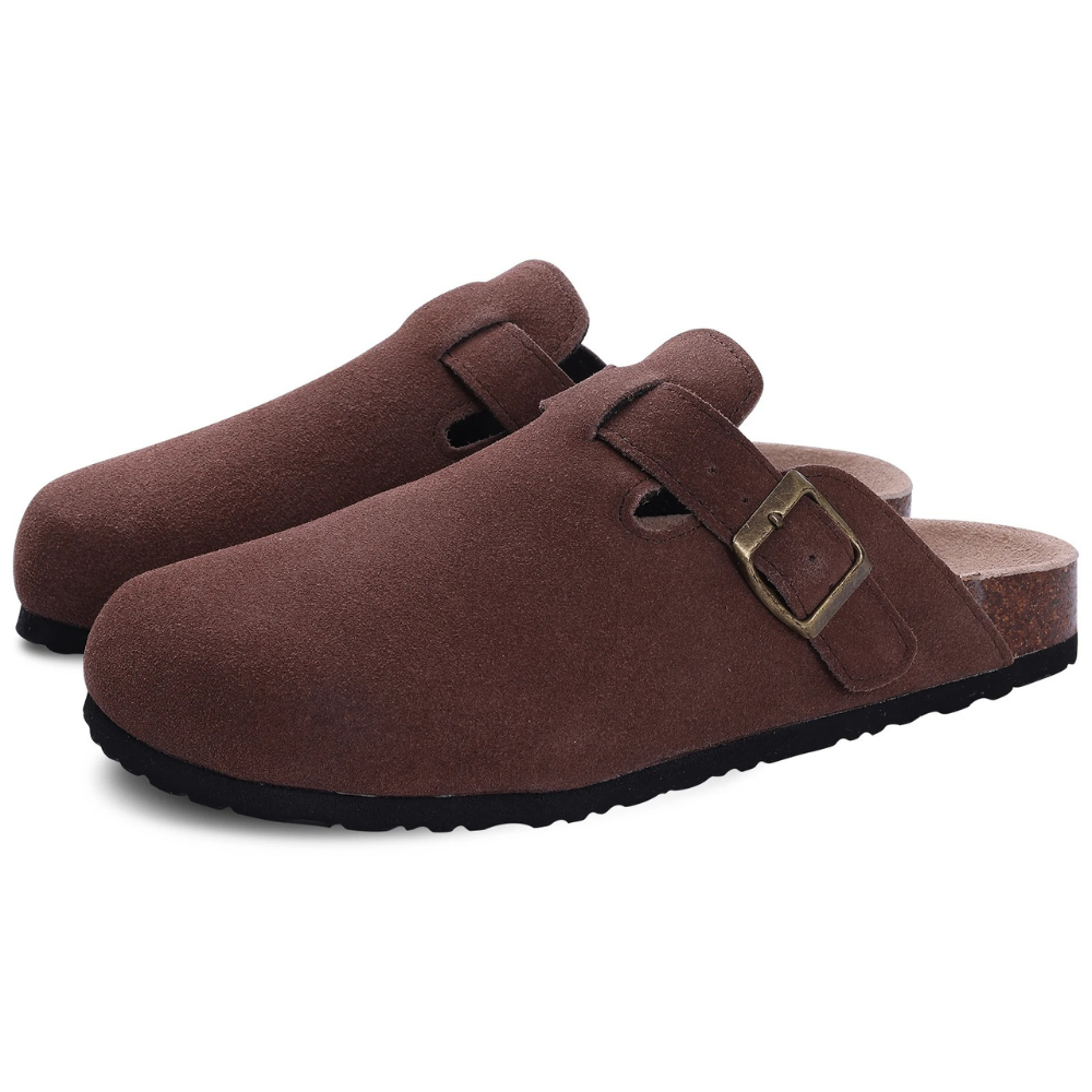 Zuecos para mujer: de ante, sin cordones y con hebilla ajustable