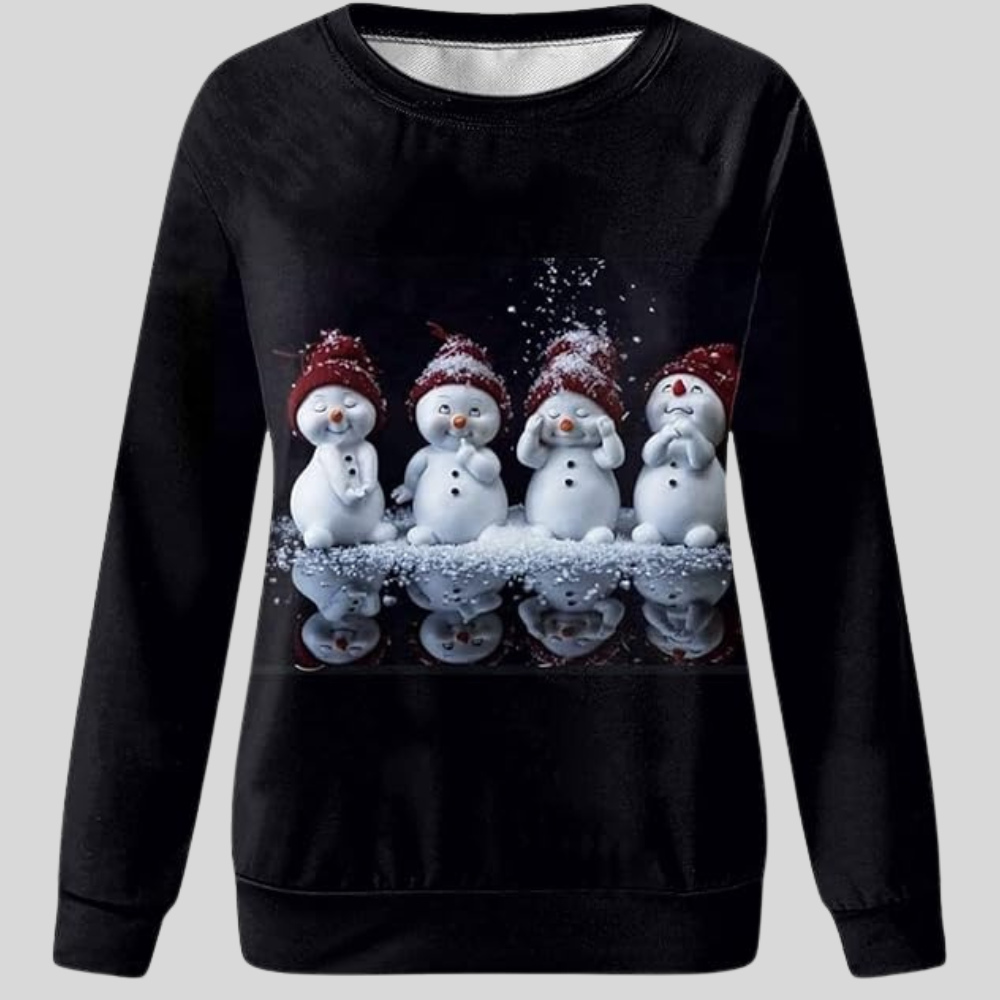 Vánoční svetr Holiday Snowman mikina pro ženy