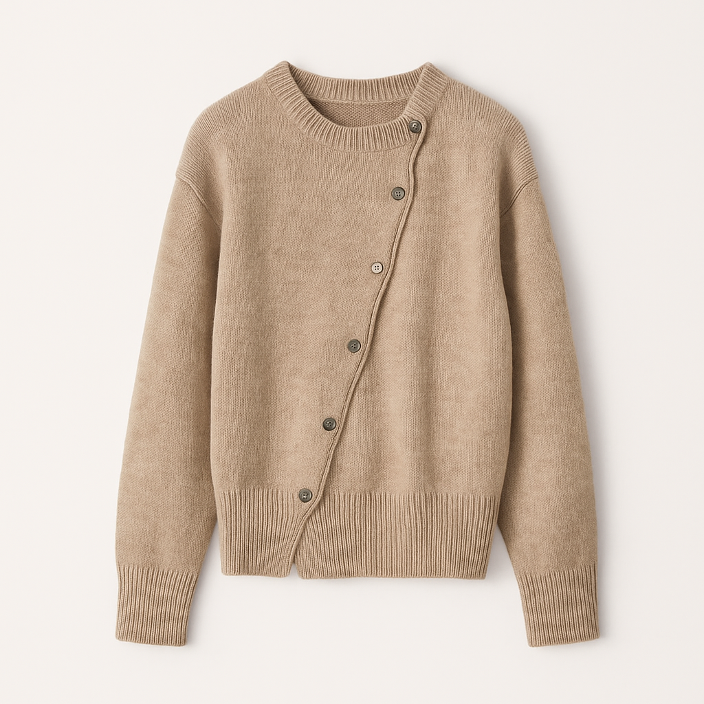 Wrap around sweater brown
