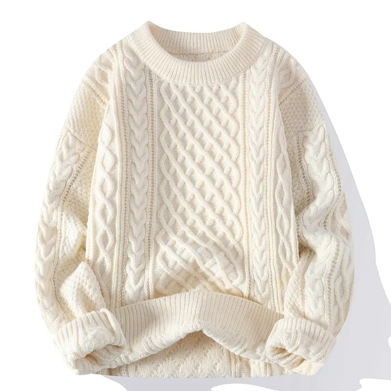 Textured Crewneck Sweater for Men - Image 13