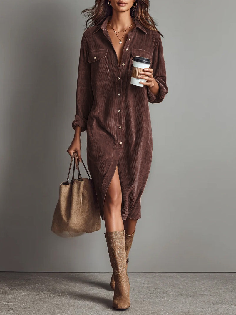 Vestido moderno de corte holgado
