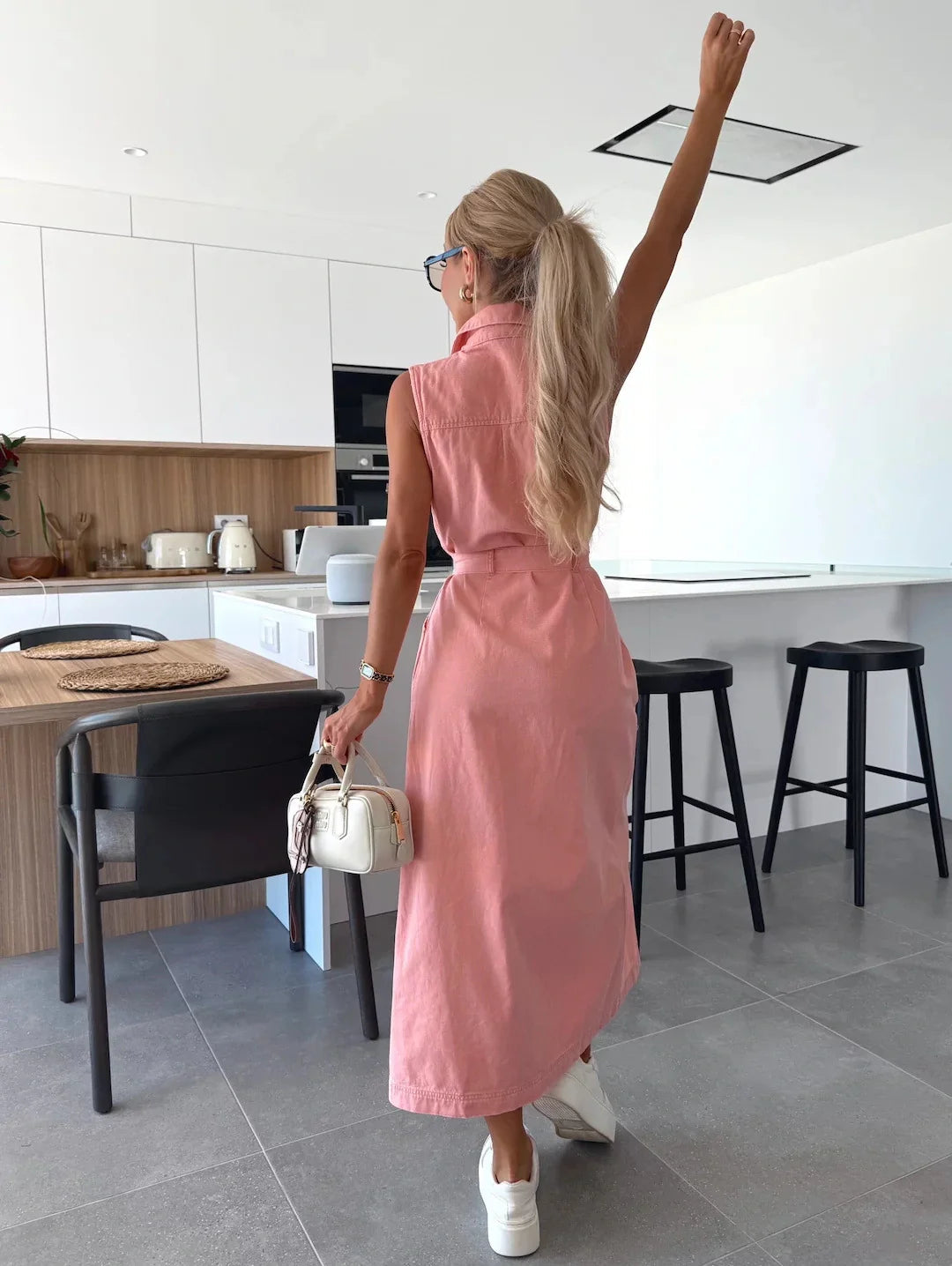 Maxi-kjole i denim