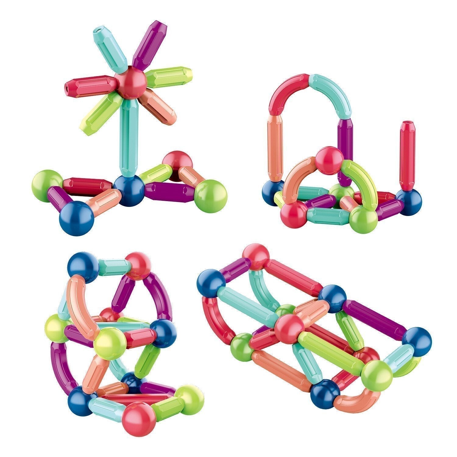 MagnaFun Blocks - Jouets magnétiques pour un jeu créatif et éducatif